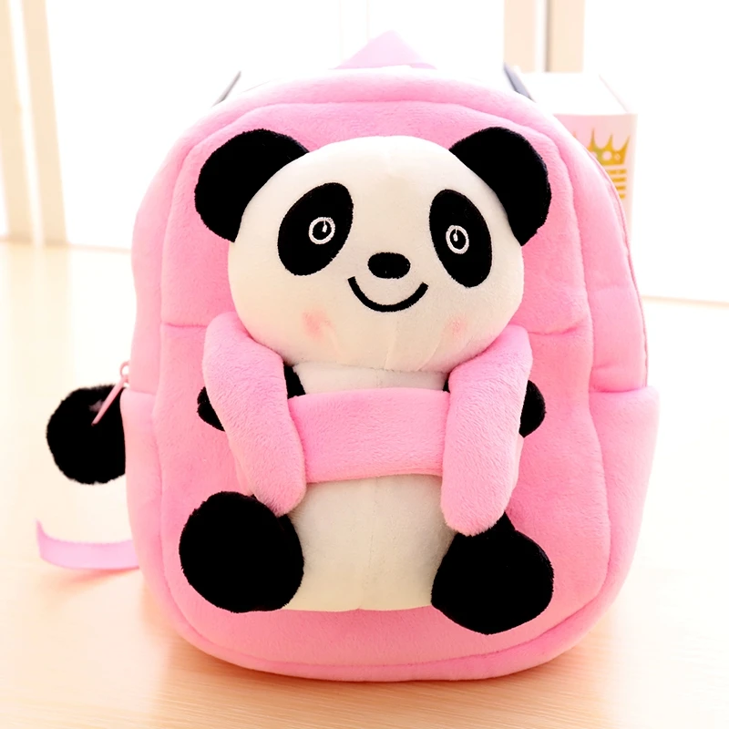 Azoo Kawaii Дети милый мультфильм плюшевые игрушечные рюкзаки имитация панды куклы