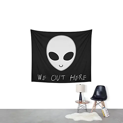 We Out Here-гобелен с инопланетянами для свадебной вечеринки подарок покрывало