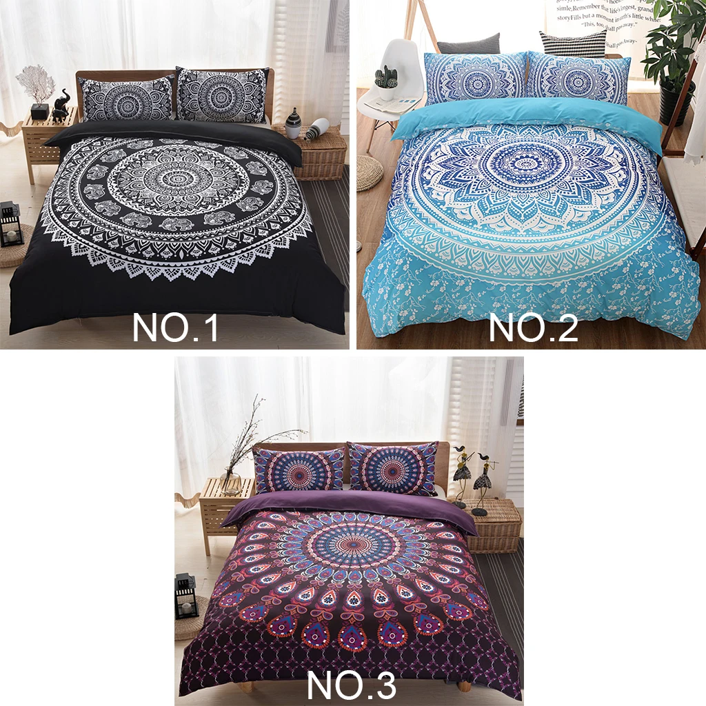 3 шт. Комплект постельного белья из полиэстера с принтом|duvet cover set|bedding setcover set |
