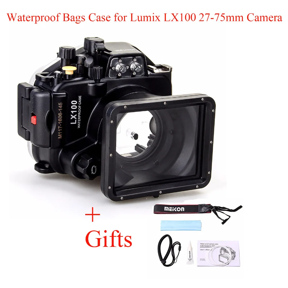 Meikon 40 м/130 футов подводный корпус чехол для камеры Panasonic Lumix LX100 27 75 мм