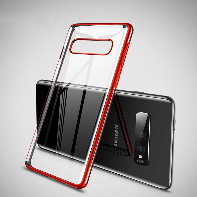 Для Samsung S10 S8 S9 Plus S10e Note 8 9 S7 edge A6 A8 A7 A9 J4 J6 2018 тонкий мягкий чехол из ТПУ с прозрачным