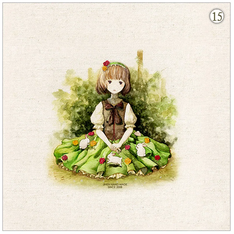 Ручная окрашенная хлопчатобумажная льняная стеганая ткань для самостоятельного