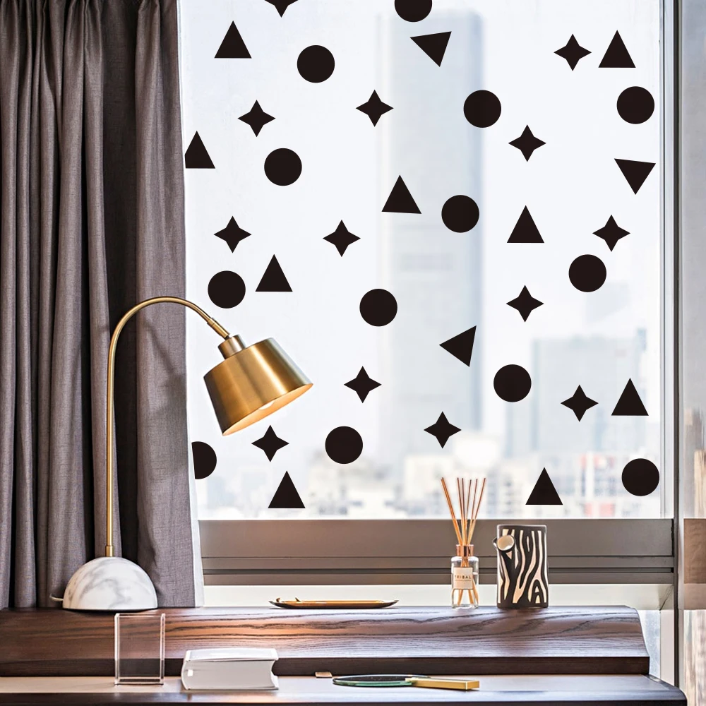 25 шт. мультигеометрические узоры Размер в горошек круги звезды треугольники