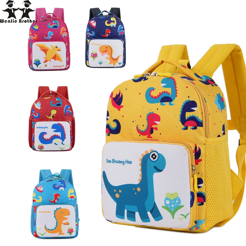 wenjie brother Dinosaur Backpack For Boys Children backpacks kids kindergarten Small SchoolBag Girls Animal School Bags Backpack