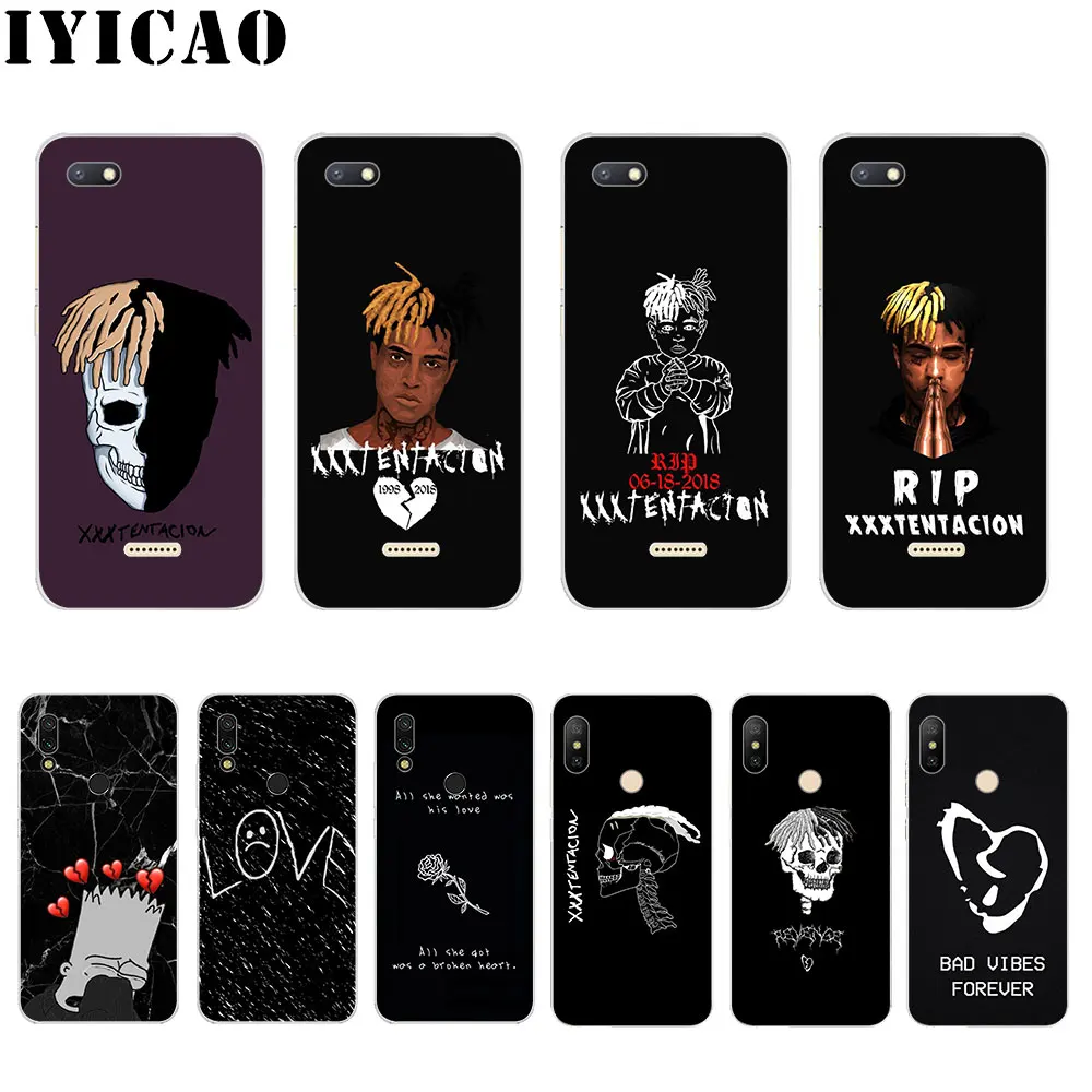 IYICAO хип хоп рэппер xxxtentacion жесткий чехол для Xiaomi Redmi Note 3 4 5 6 7 Pro 5A Prime