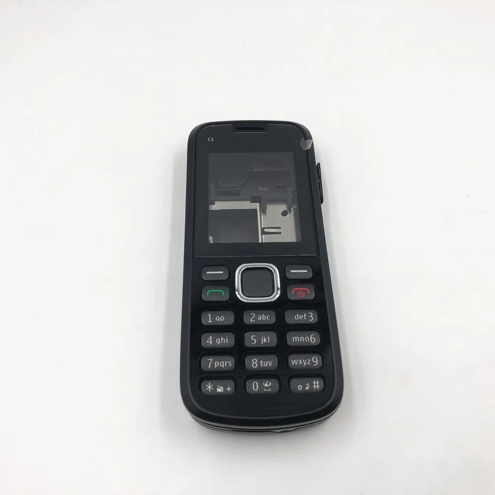 Задняя крышка батарейного отсека для Nokia C1 C1-02 Корпус Передняя рамка задняя +