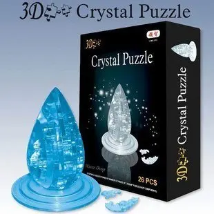 

Candice guo! Новое поступление, горячая Распродажа 3D кристаллическая головоломка капли воды модель DIY смешная игра творческий подарок 1 шт.