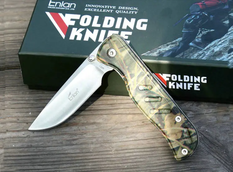 ENLAN outdoor parcel letter cutter defense peeler self knife fold pare combat EDC pocket folding knives dropshipping | Инструменты