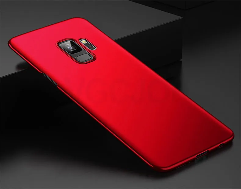Vgcjok Роскошный тонкий матовый Жесткий Чехол для samsung Galaxy S8 S9 Note 8 9 S7 край S8 S9 плюс A6 A8 плюс защитный чехол