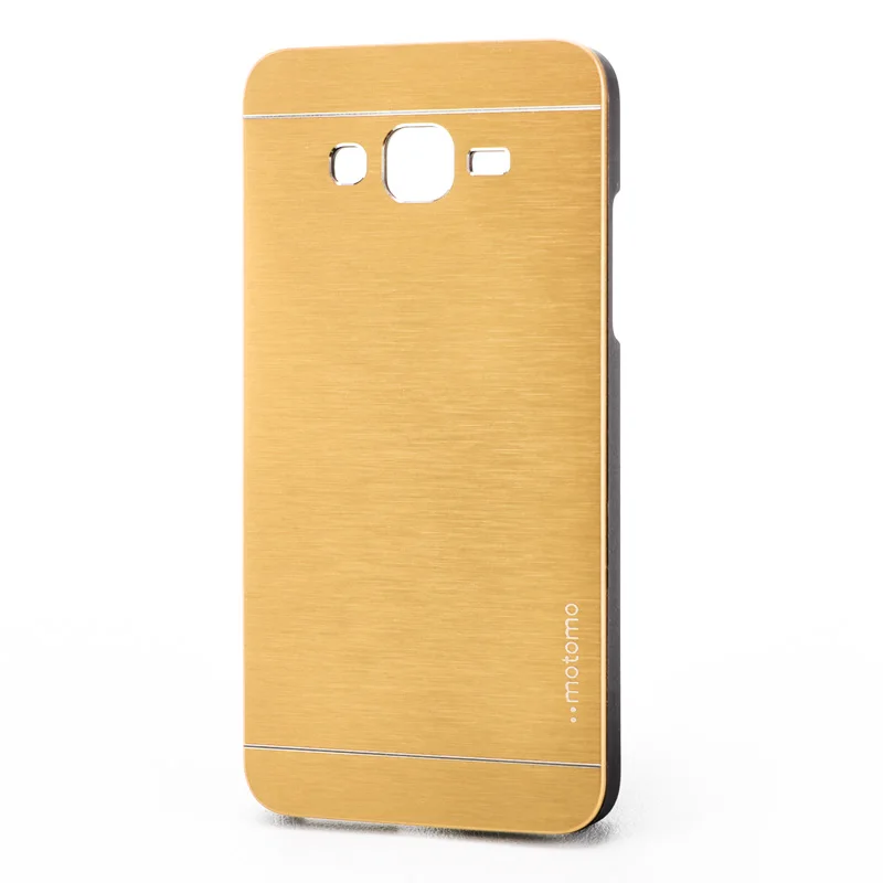 Motomo Luxury Aluminum Metal Brush+Plastic Hard Cases For Samsung Galaxy Grand Prime G530H G530 G5308W G5309W Funda Accessories |