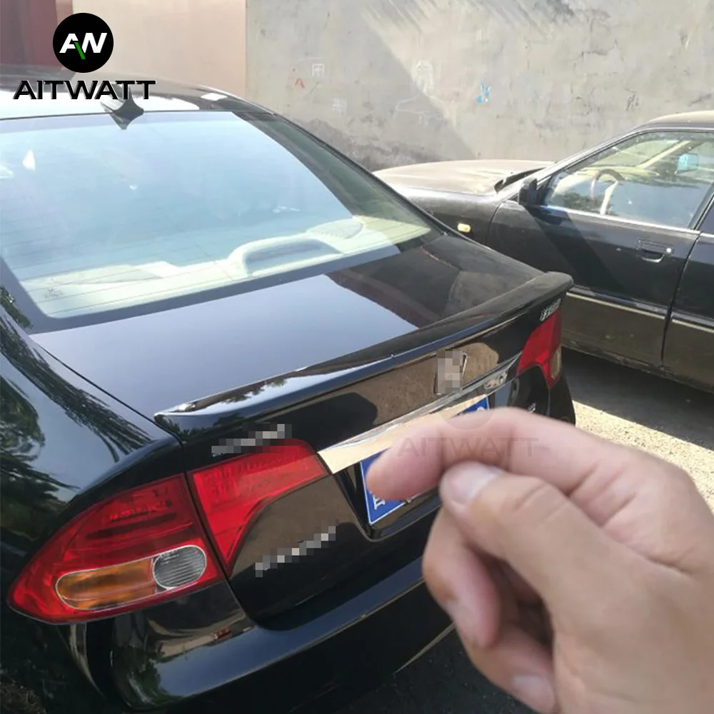 Спойлер для Honda Civic 2006 2007 2008 2009 2010 2011 высокое качество АБС-пластик заднее крыло
