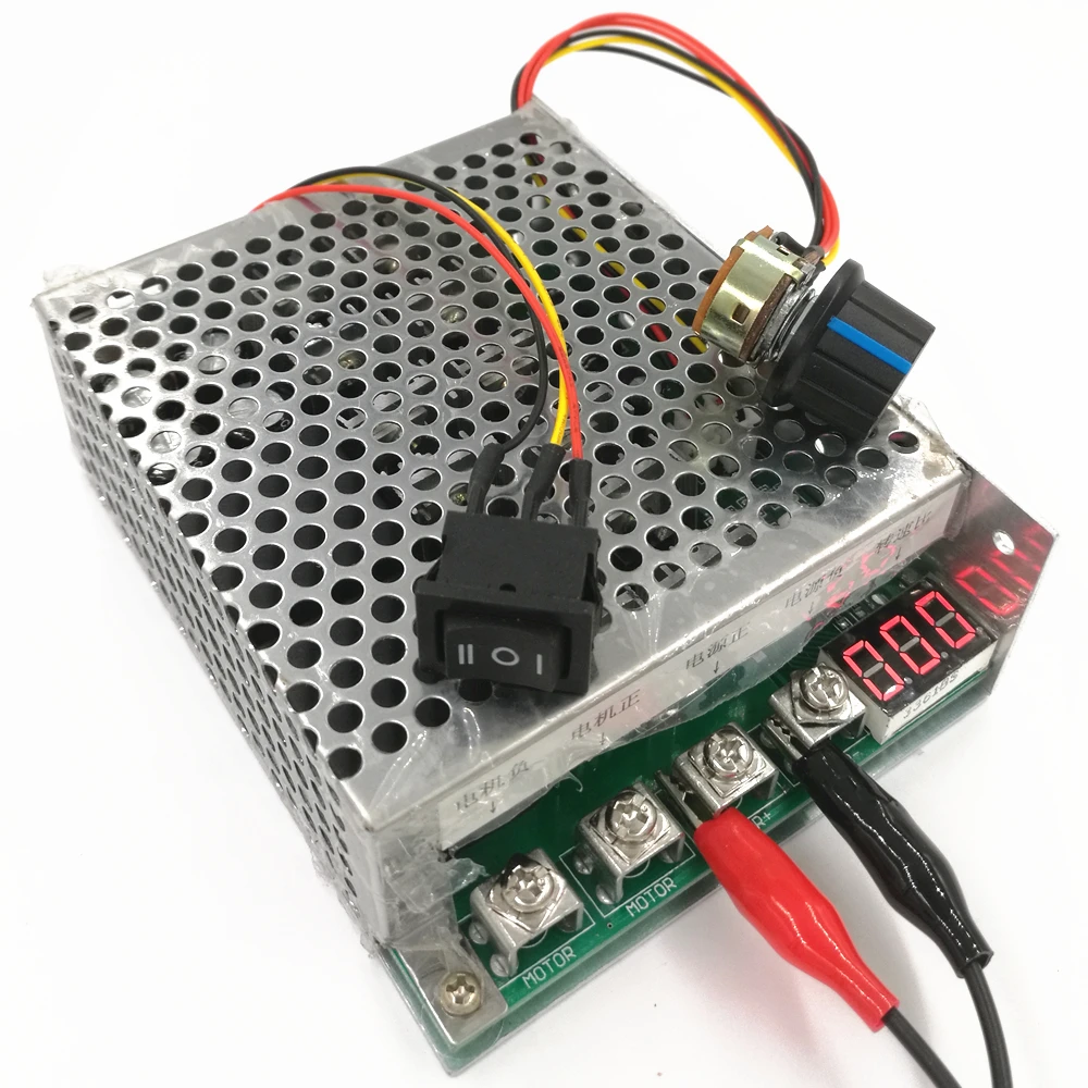 ШИМ DC 12 v/24 v/36 v/48 v 60A 3000W контроллер скорости двигателя с обратным переключателем и