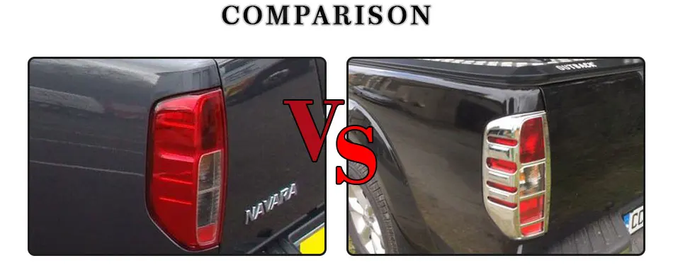 Автомобильные хромированные аксессуары Navara 2006, задний светильник, Накладка для Nissan Frontier Navara D40 2006-2013, Накладка для автомобиля