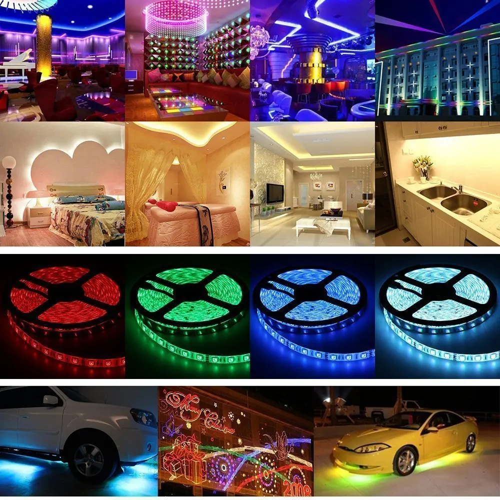 5 м 5050 5054 Светодиодные ленты света 60leds/M 120 светодиодов/м не Водонепроницаемый 12 В