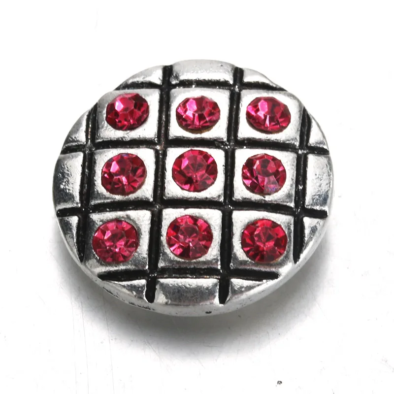 Fashion charm18-20mm Metal Snap Button rhinestones fit Bracelets Bangles snap Jewelry women jewelry wholesale | Украшения и