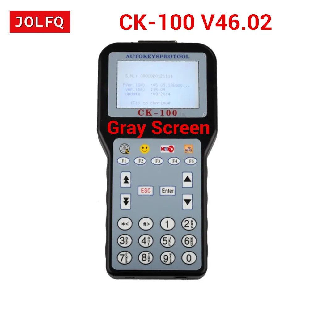 DHL БЕСПЛАТНАЯ Лучшие серый экран CK 100 автомобильный ключевой программист с 1024