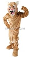 mascot tan leopard panther cat cougar mascot costume adult size cartoon character carnival costume fancy costume