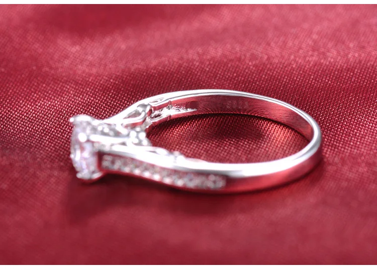 

Original arrival fashion Real 925 Sterling Silver promise Ring for women girl Wedding Engagement wholesale Jewelry LR1518S