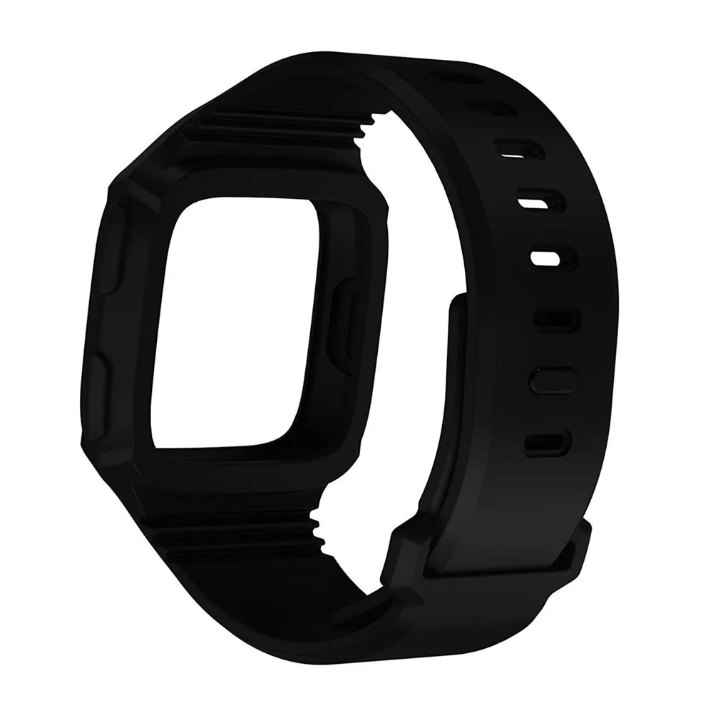 Новый Прочный защитный чехол с силиконовым ремешком для Fitbit часы Versa |