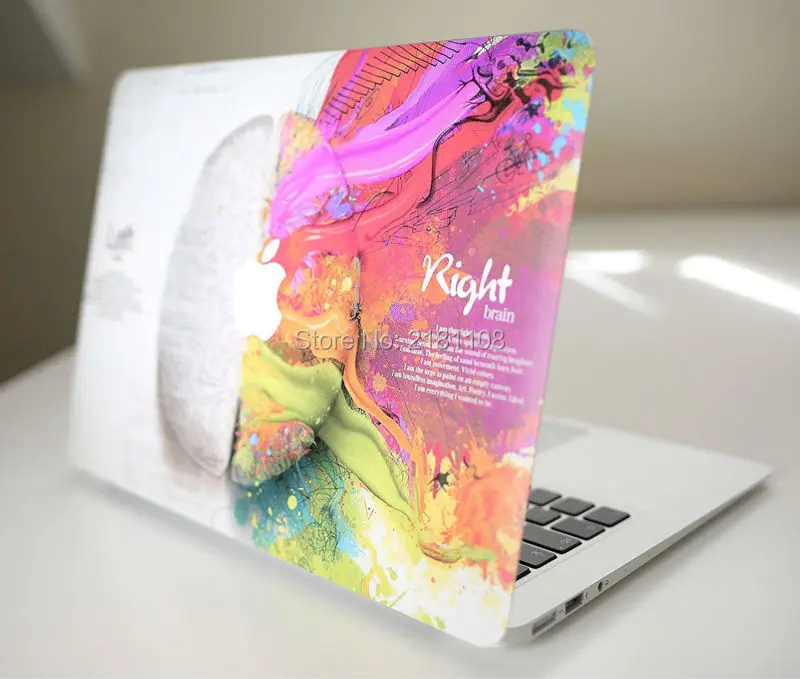 Левая и правая мозговая стильная Виниловая наклейка для Macbook Air 1" 13" retina Pro 13 15 дюймов A2159 A1989 A1990 Pro16 A2141