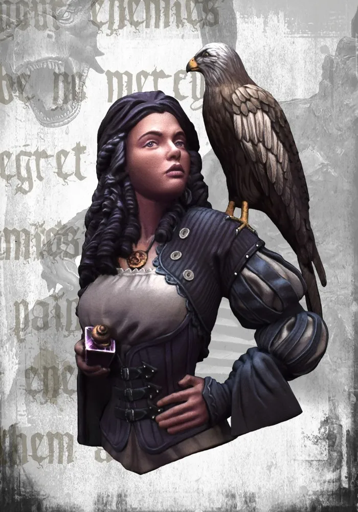 Разобранный Неокрашенный бюст 1/12 модельная фигурка из смолы Kit // BUST379 | Игрушки и