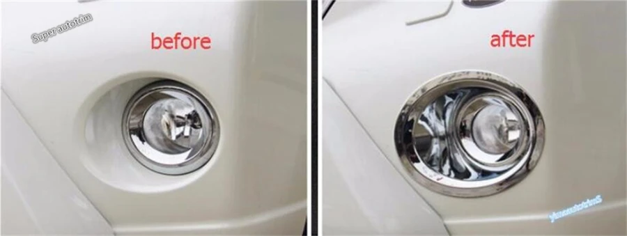 Lapetus для Toyota Land Cruiser Prado FJ150 2014-2017 ABS хромированные передние фары противотуманные
