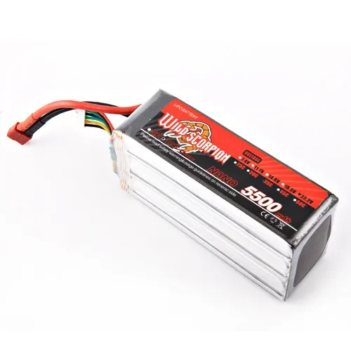 

1pcs wild scorpion 100% new Brand RC 22.2V 5500mAh 35C Li-polymer Battery For RC Quadcopter Drone Helicopter Car Airplane