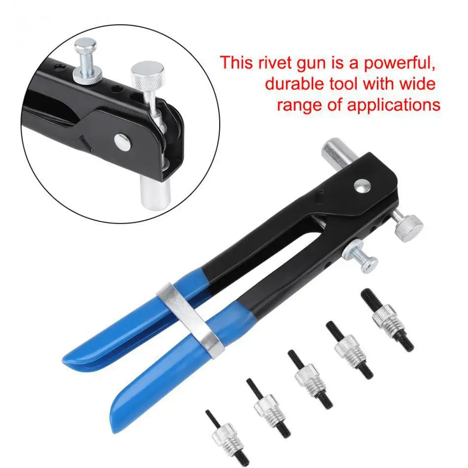 86pcs/Set M3-M8 Blind Rivet Nuts Threaded Insert and Tool Riveter Gun Rivnut Nutsert Riveting Kit Household Repair Tools | Инструменты