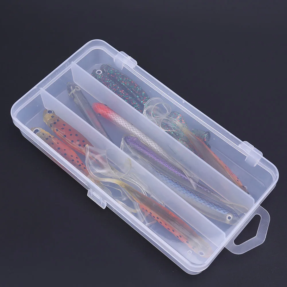 1 шт. строю Box 3 отделения PP Рыбалка Bait Box один Слои рыболовный крючок кейс для хранения приманки аксессуары коробка
