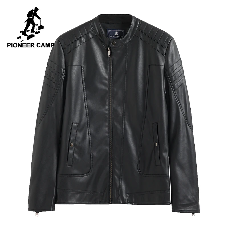 Pioneer Camp 2017 Новое поступление Мужская кожаная куртка выосокачественый матириал