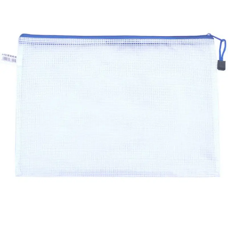 A4 Grid Transparent Document Bag PVC Zipper Stationery Pouch Filing Products Storage F20173306 | Дом и сад