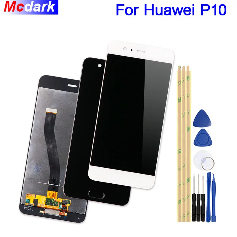 Mcdark для Huawei P10 ЖК дисплей и сенсорный экран дигитайзер сборка Замена + Инструменты