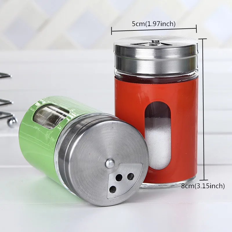 6 шт. банки из нержавеющей стали для хранения специй|spice storage jars|storage jarsseasoning |