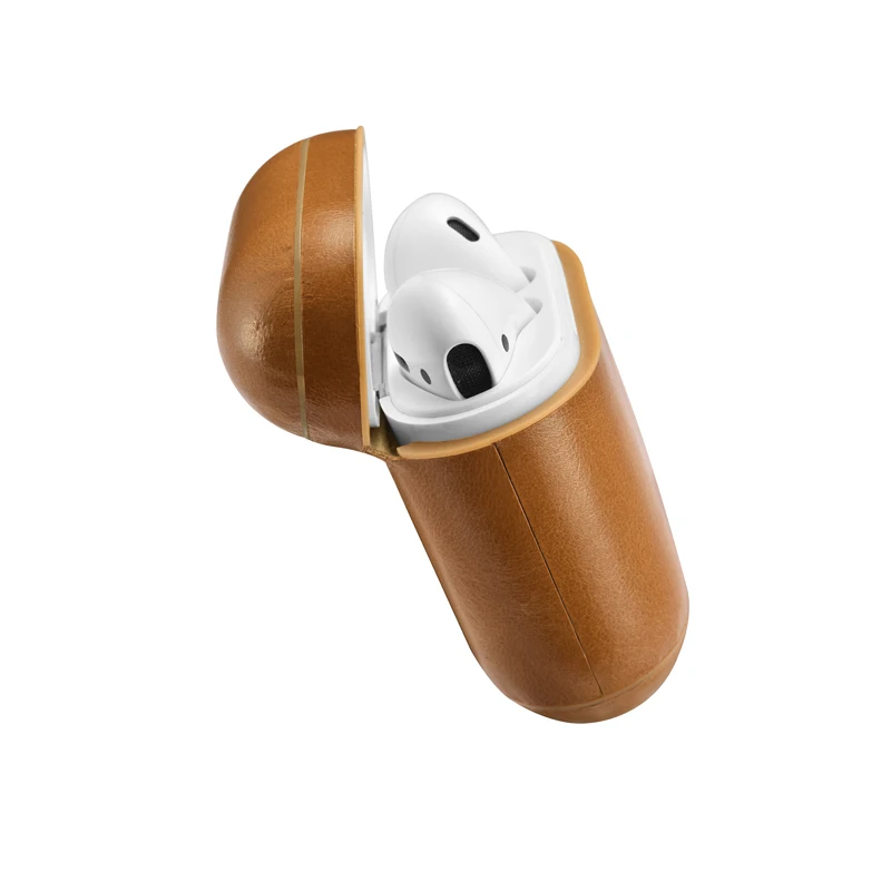 Чехол из натуральной кожи для наушников Apple Airpods | Компьютеры и офис