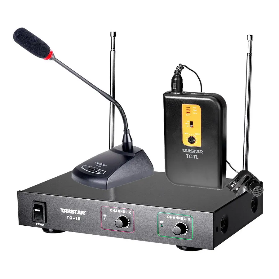 Беспроводной микрофон Takstar TC 2R VHF 1 петличный + семейство для проведения