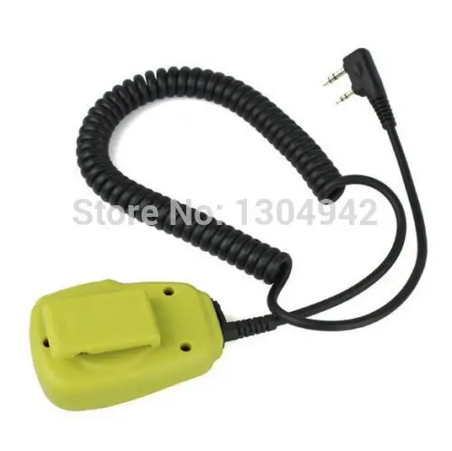Желтый микрофон Колонка для рации BAOFENG 5ra/B/C/D/E с функцией Kenwood Walkie Talkie бесплатной