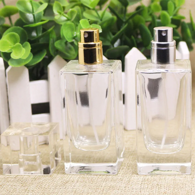 1 шт. прозрачная стеклянная бутылка для духов 50 мл|50ml clear glass bottles| |