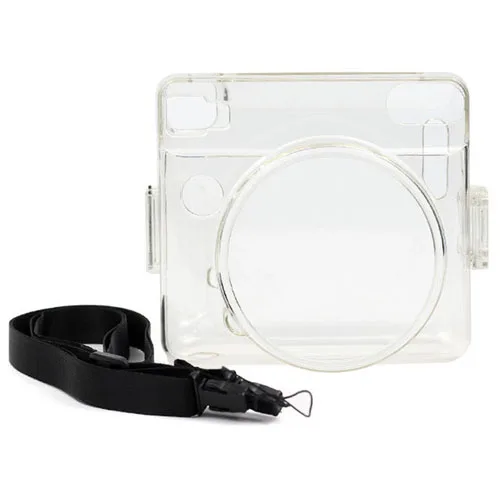 Crystall Чехол для Камеры Funda Instax для Fujifilm Instax квадратная SQ6 мгновенная камера PU кожаные сумки с плечевым ремнем для чехлов Instax SQ6 - Цвет: Crystall