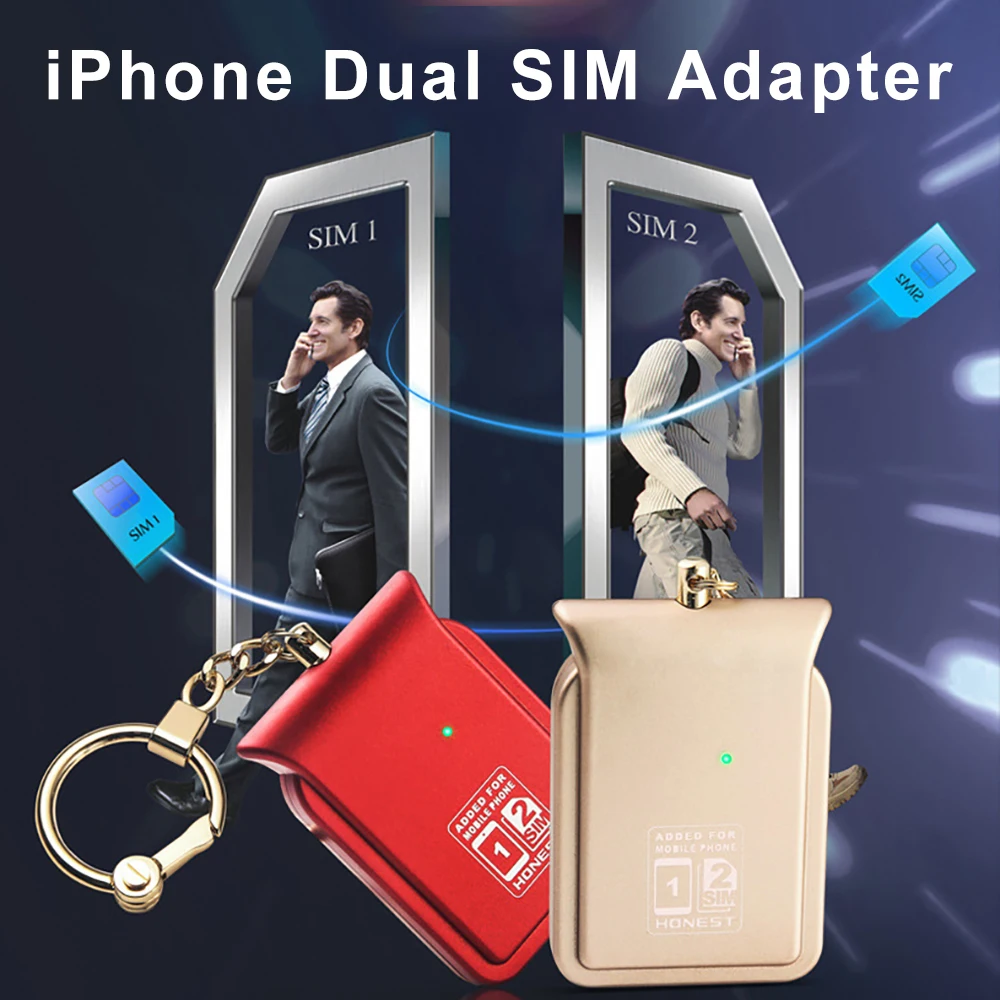 Двойной Sim двойной резервный адаптер без джейлбрейка iOS 12 текстовые функции