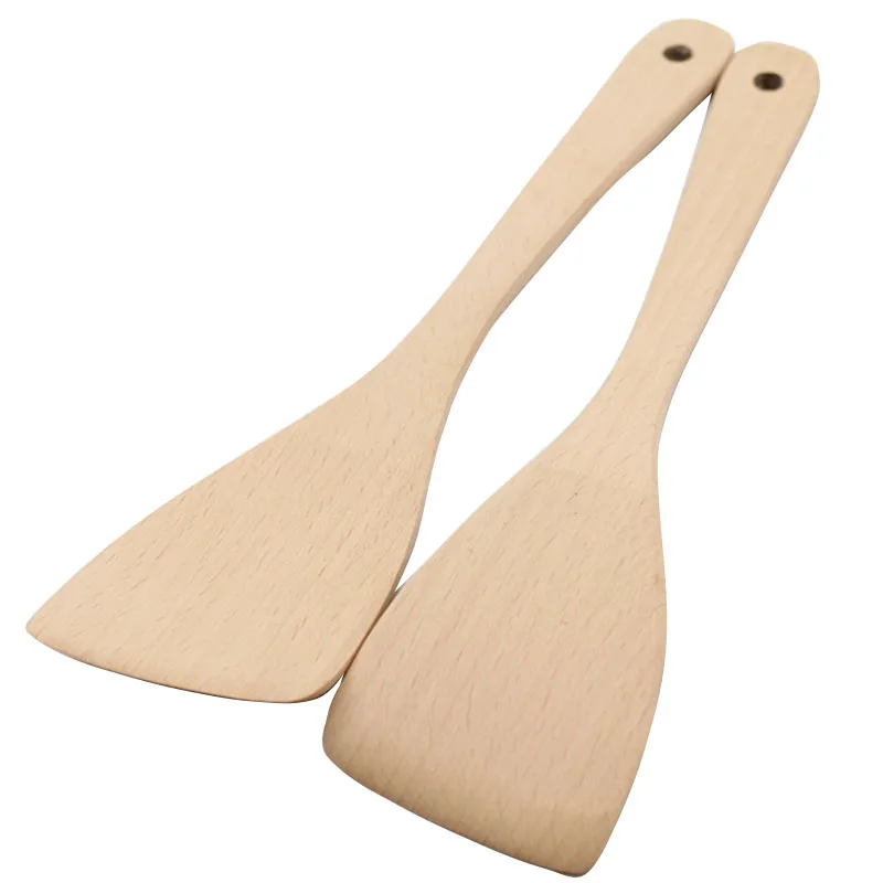 Кухонная лопатка из бука деревянная для риса лопата салата шпателя кухонная