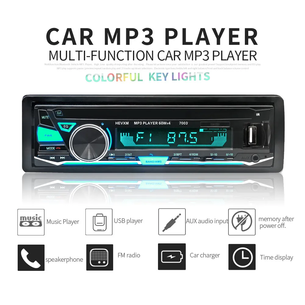 CARPRIE стерео аудио в тире Aux Вход FM приемник SD USB MP3 радио Поддержка Advanced Audio режим
