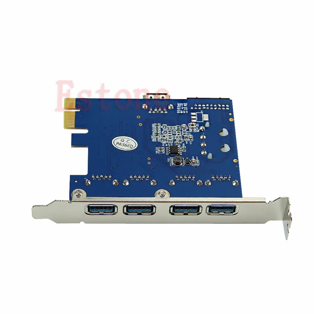 5 Порты PCI-E карта PCI Express USB 3,0+ 19 Pin разъем 4 Pin адаптер для Win Feb6