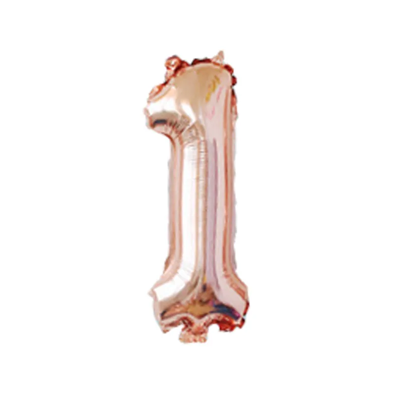 HEY FUNNY 50pcs 16inch Champagne Foil Balloon Large Helium Number 'ɰ-9'' Balloons Birthday Party Wedding Decor Supplies | Дом и