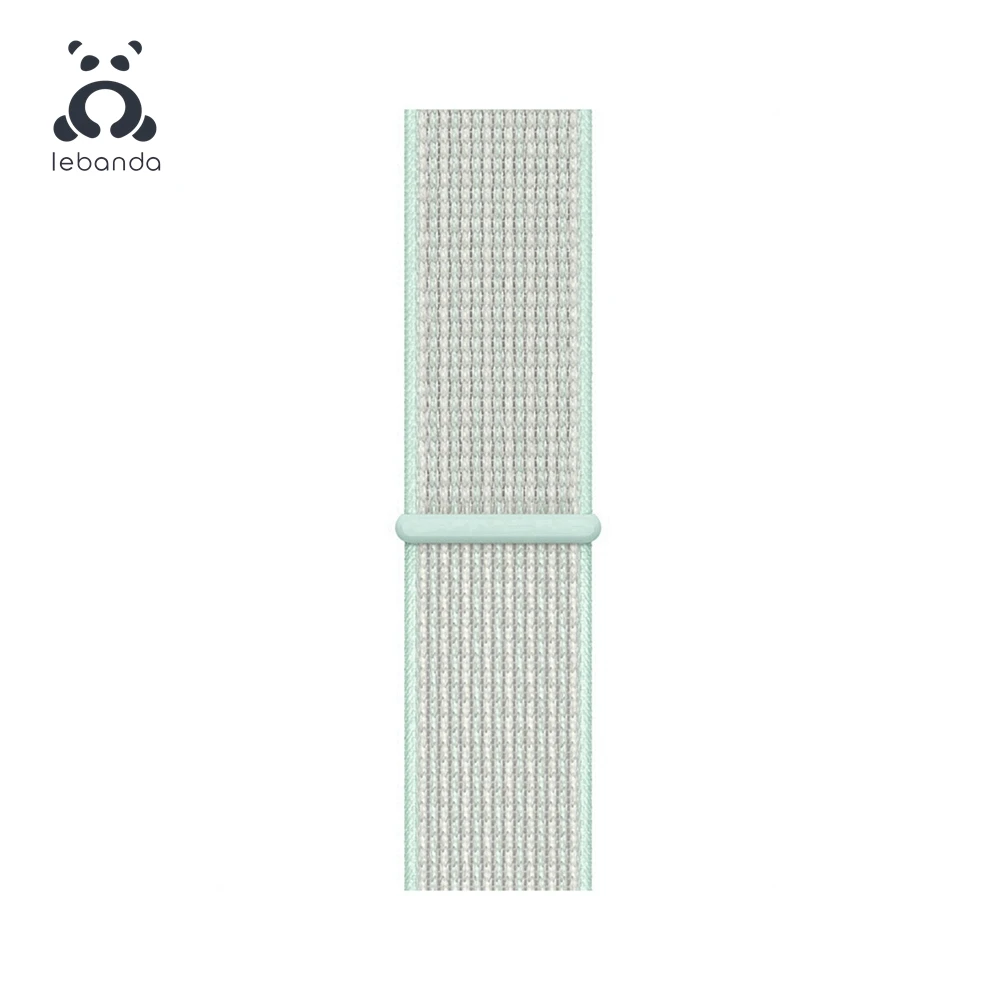 R Teal Tint Lebanda Sport loop для apple watch 5, 4, 3, 2, 1, ремешок для iwatch 38, 40, 42, 44 мм, тканый нейлоновый ремешок, Аляска, синий - Цвет ремешка: R Teal Tint