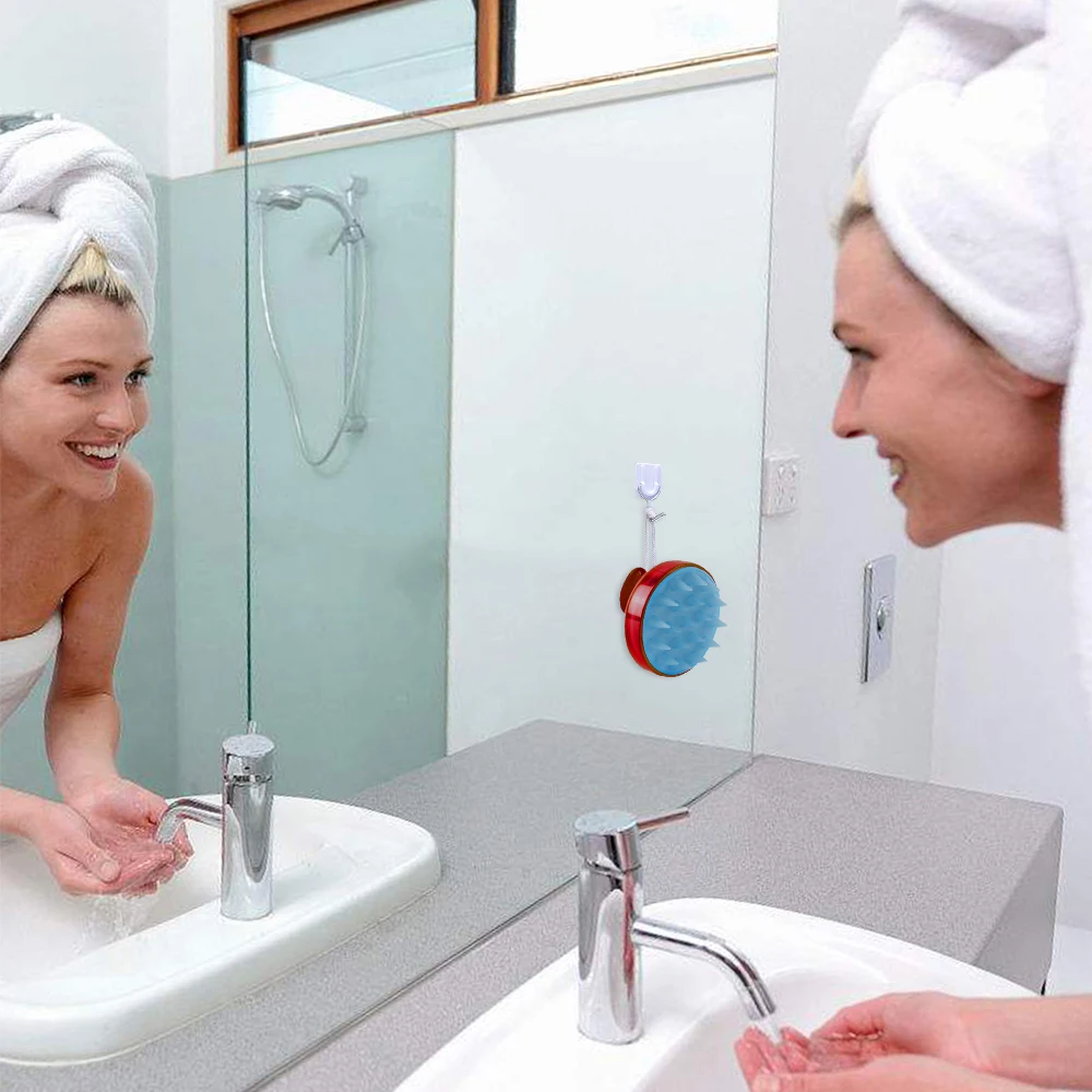 Wholesale 1pc Spa Slimming Massage Brush Silicone Head Body Shampoo Scalp Comb Hair Washing Shower Bath | Красота и здоровье