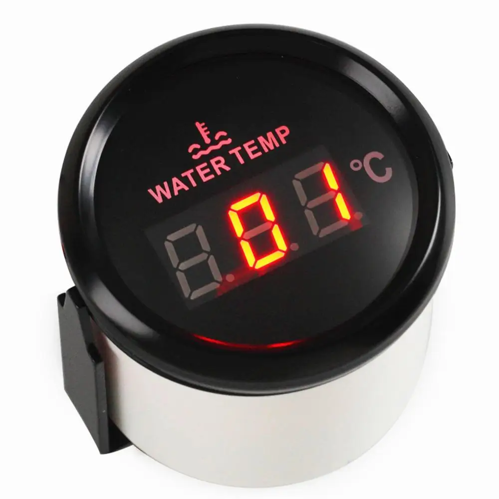 

1pc 52mm Digital Water Temperature Gauges 40-120 Degree Water Temp Meters 9-32v for Auto Boat Agricultural Machinery Engines