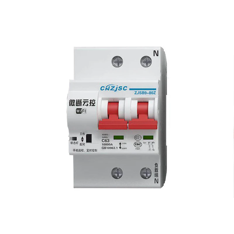 1 шт. Wi-Fi управление Smart 2P DC1000V MCB выключатель открытый, остаточный ток выключатель защита от утечки земли