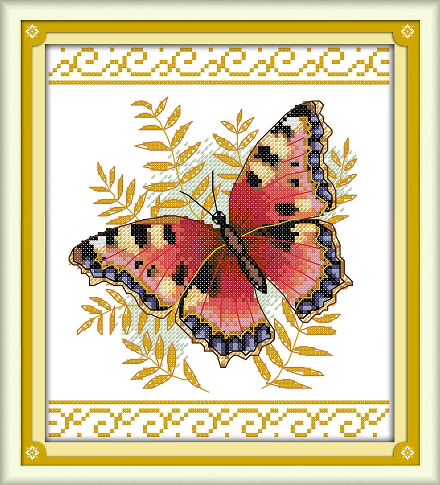 Набор для вышивки крестом Butterflie 6 aida 14ct 11ct холсты стежков с принтом вышивка ручной