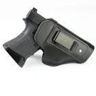 Кожаный чехол TOFEIC IWB кобура для скрытого ношения для Glock 17 19 26 43X 48, тактический внутренний пояс для пистолета, чехол с зажимом