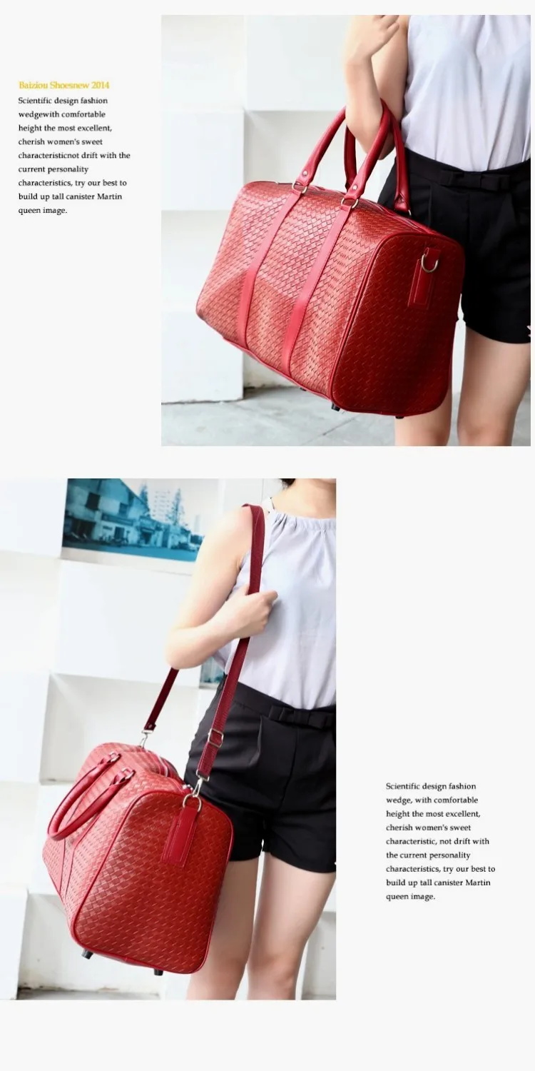 Waterproof Travel Bag Large Capacity Men Hand Luggage Duffle PU Leather Handbag Multifunction Business Shoulder Bag Bolsos B018
